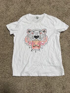 White Women’s Kenzo T-shirt Sz M
